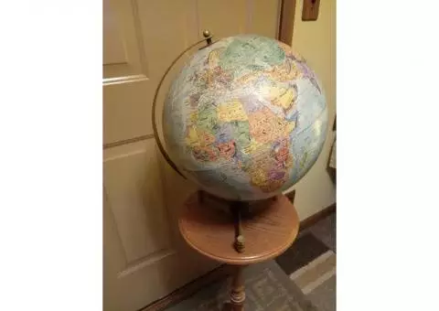 Vintage Globe with metal base